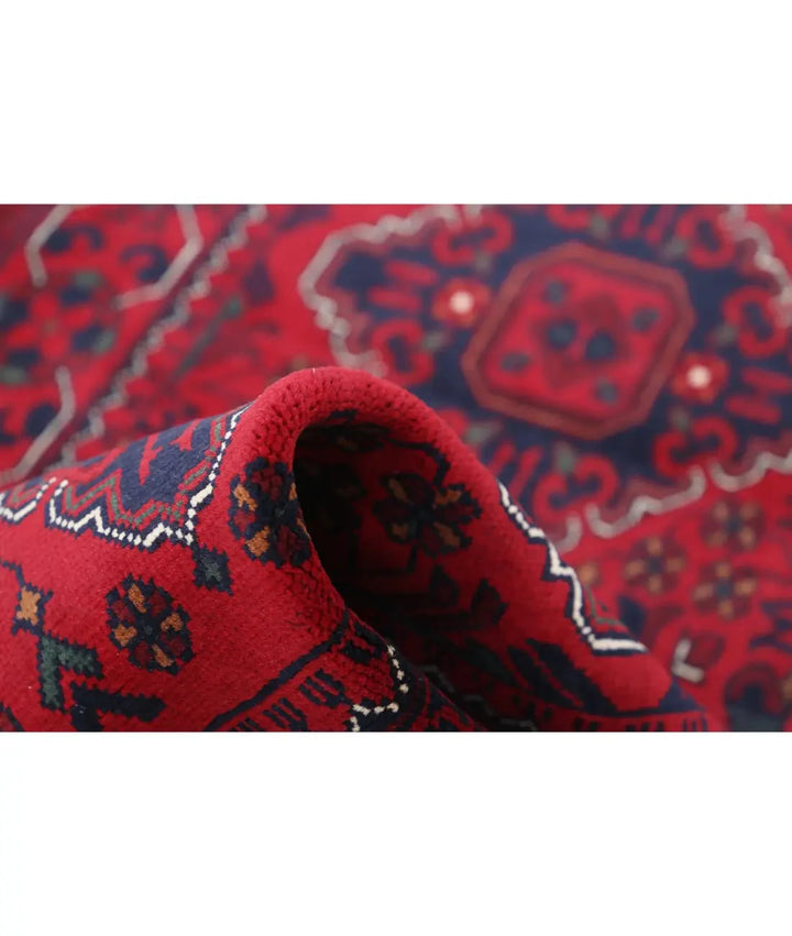 Afghan Khamyab Rug 2' 8" x 9' 3" Hand-Knotted | No. AT99803
