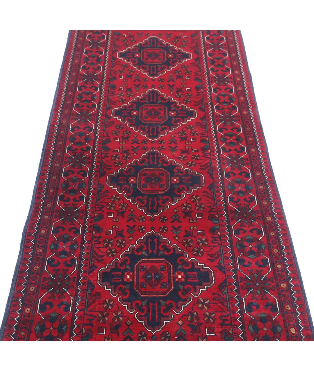 Afghan Khamyab Rug 2' 8" x 9' 3" Hand-Knotted | No. AT99803