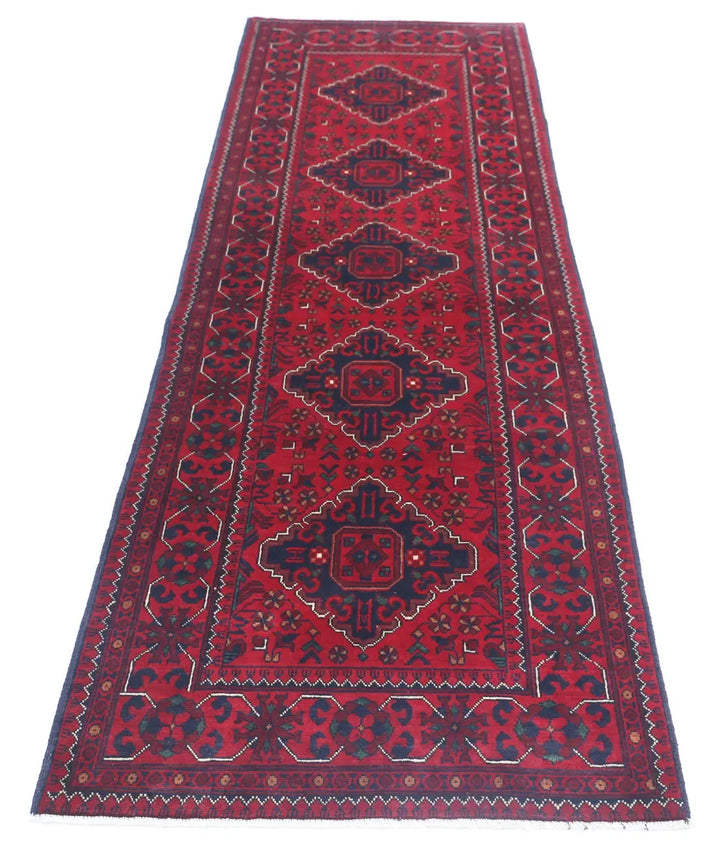 Afghan Khamyab Rug 2' 8" x 9' 3" Hand-Knotted | No. AT99803
