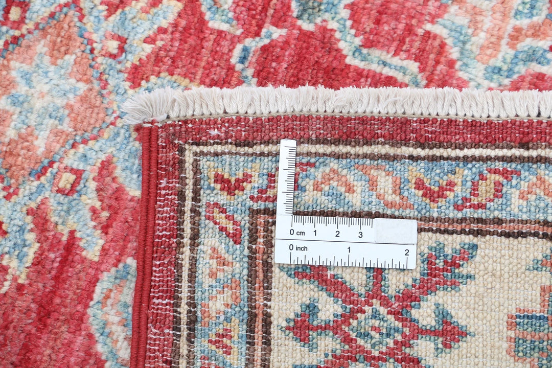 Afghan Royal Kazak Rug 2' 10" x 4' 0" Hand-Knotted | No. AT99829
