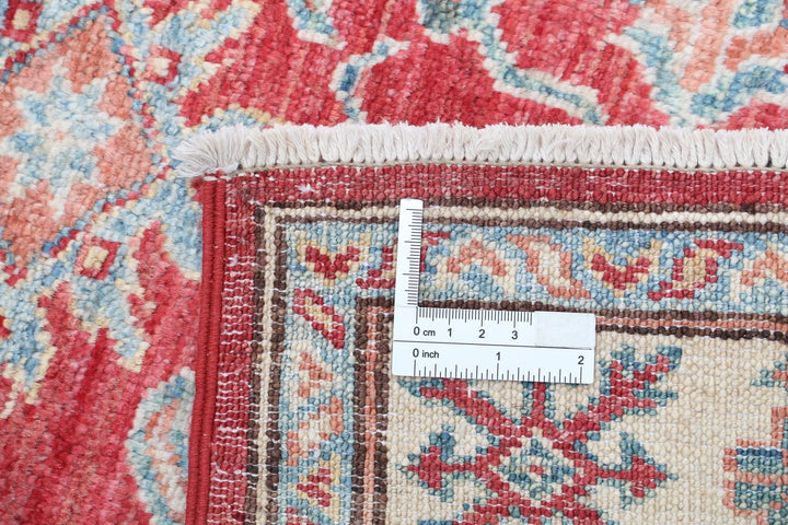 Afghan Royal Kazak Rug 2' 10" x 4' 0" Hand-Knotted | No. AT99829