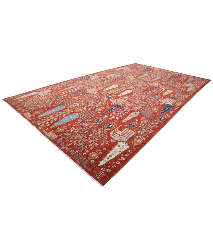 Afghan Bakshaish Rug 10' 0" x 17' 7" Hand-Knotted | No. AT99931