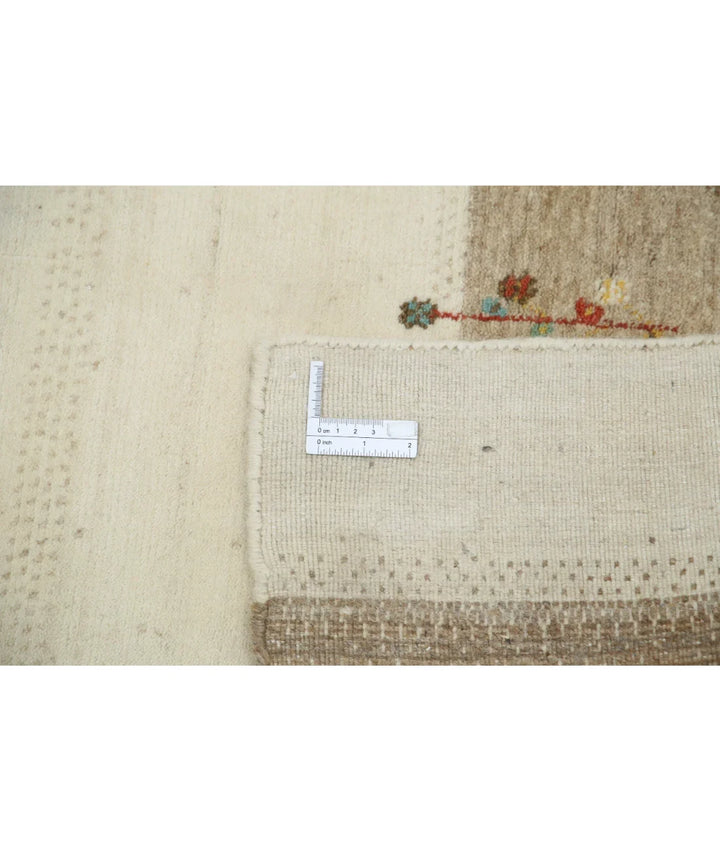 Ivory Indian Oriental Rug 5' 0" x 7' 3" Hand-Knotted | No. AT99992
