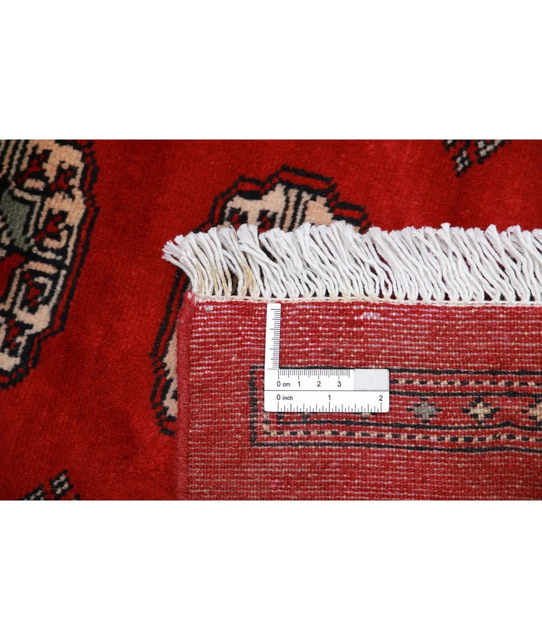 Red Pakistani Tribal Rug 5'7" x 8'7" Hand-Knotted | No. AT99998