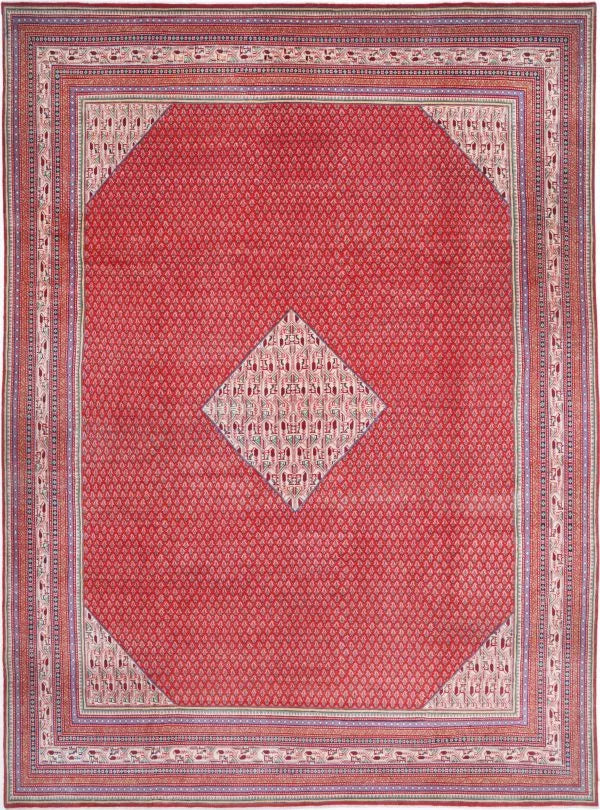 Red Mir Rug 10' 2" x 13' 9" Hand-Knotted | No. AV89029