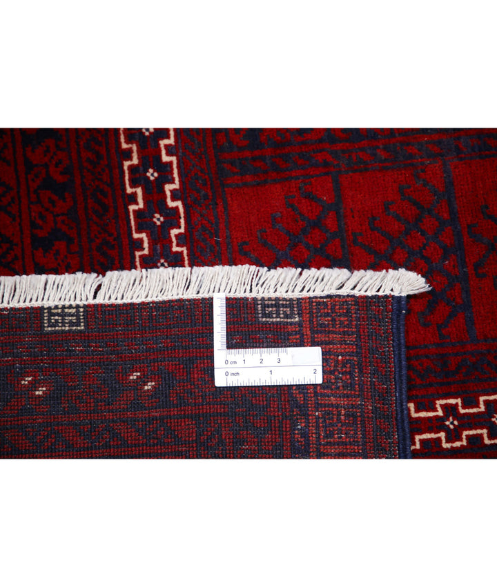 Afghan Beljik Rug 5' 2" x 7' 10" Hand-Knotted | No. AT38540