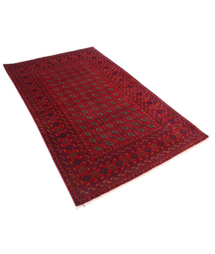 Afghan Beljik Rug 3' 11" x 6' 6" Hand-Knotted | No. AT71223