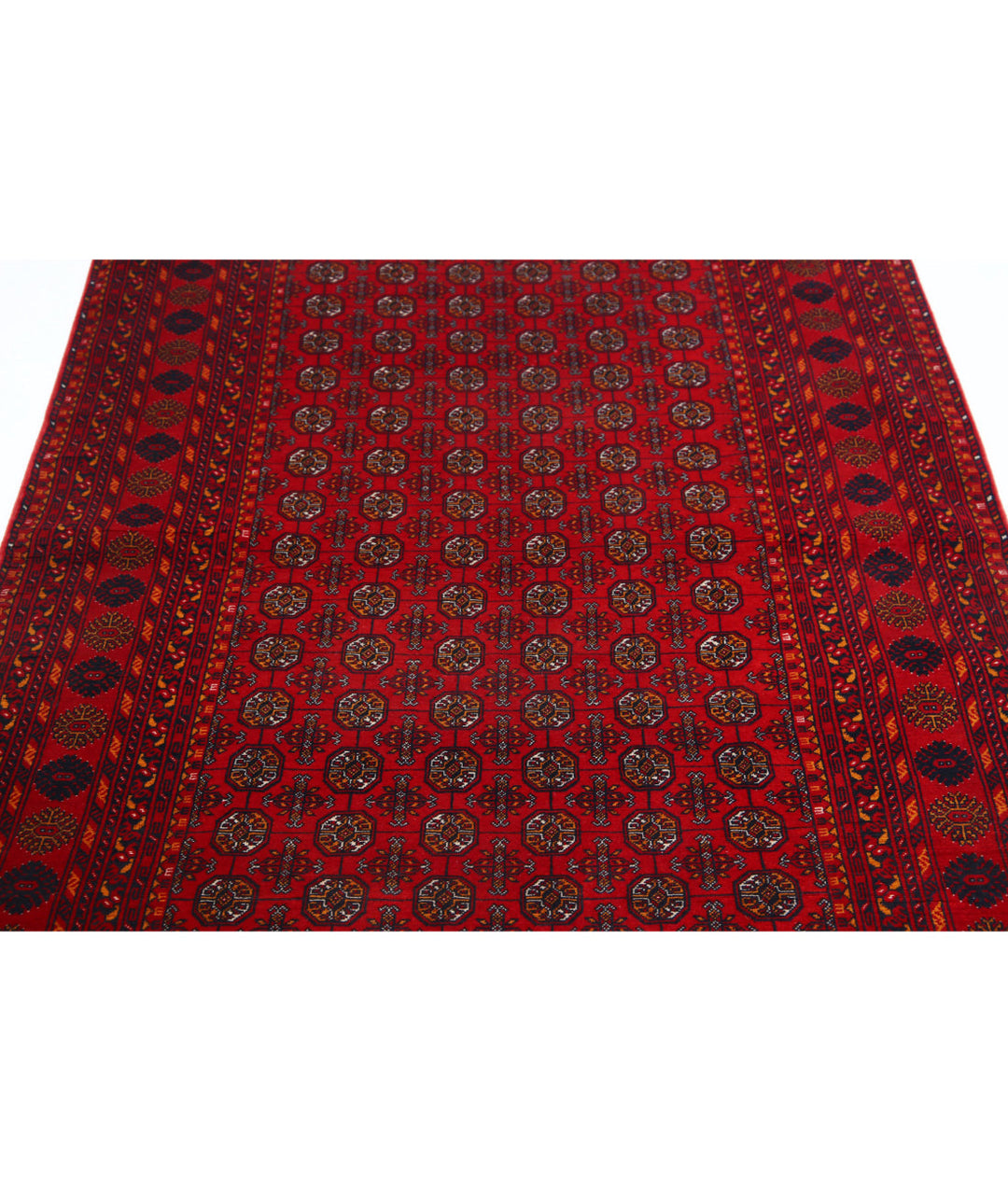 Afghan Beljik Rug 3' 11" x 6' 6" Hand-Knotted | No. AT71223