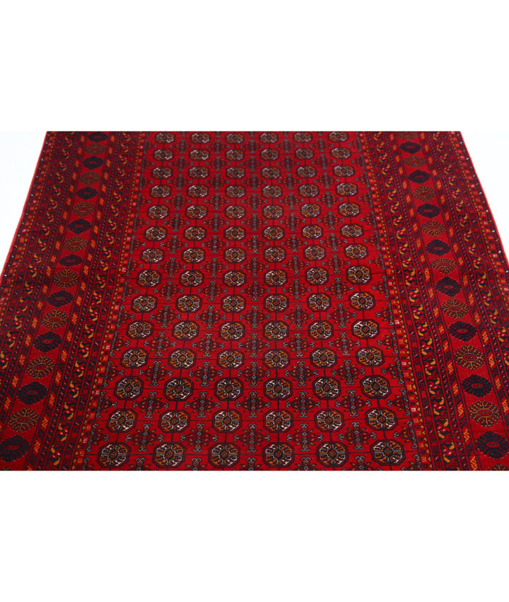 Afghan Beljik Rug 3' 11" x 6' 6" Hand-Knotted | No. AT71223