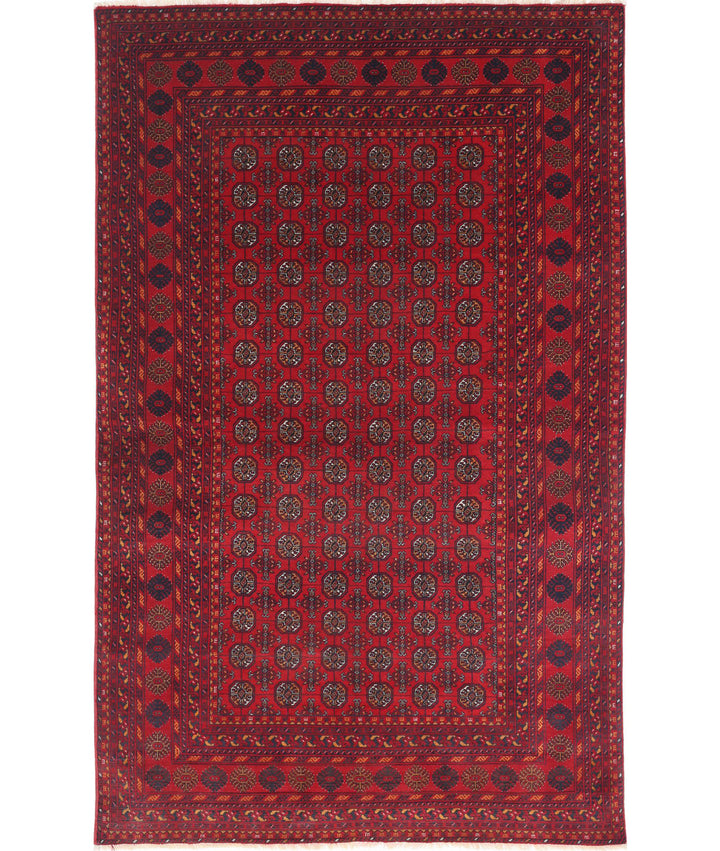 Afghan Beljik Rug 3' 11" x 6' 6" Hand-Knotted | No. AT71223