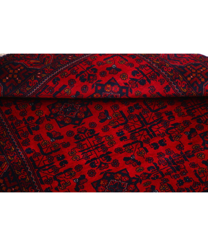 Afghan Beljik Rug 3' 4" x 4' 10" Hand-Knotted | No. AT76363