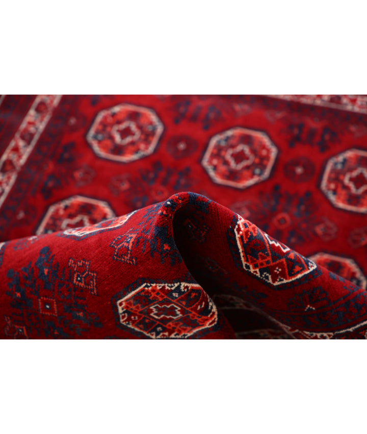 Afghan Beljik Rug 3' 2" x 4' 7" Hand-Knotted | No. AT29677