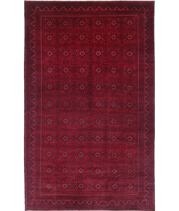 Hand Knotted Afghan Khamyab Wool Rug 9' 9" x 15' 11" - No. AT46563