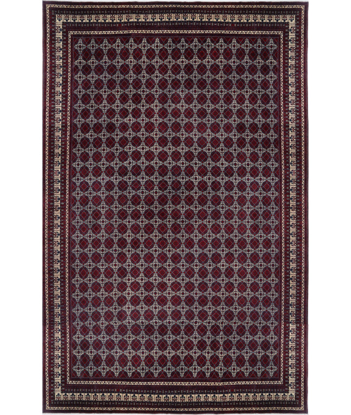Hand Knotted Afghan Khamyab Wool Rug 15' 10" x 25' 7" - No. AT67699