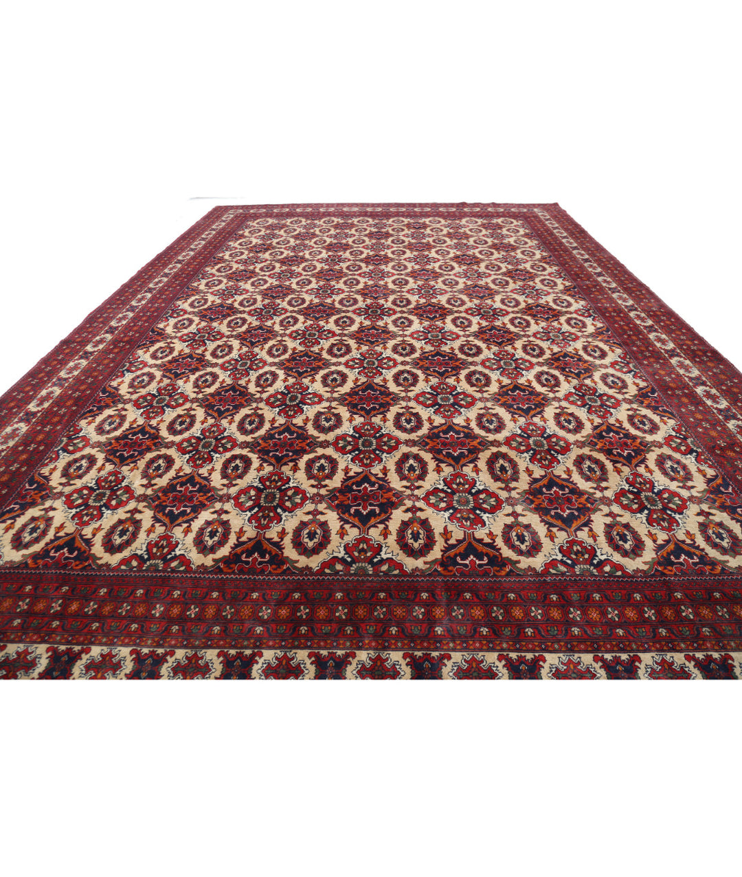 Afghan Khamyab Rug 13' 0" x 18' 11" Hand-Knotted | No. AT15790