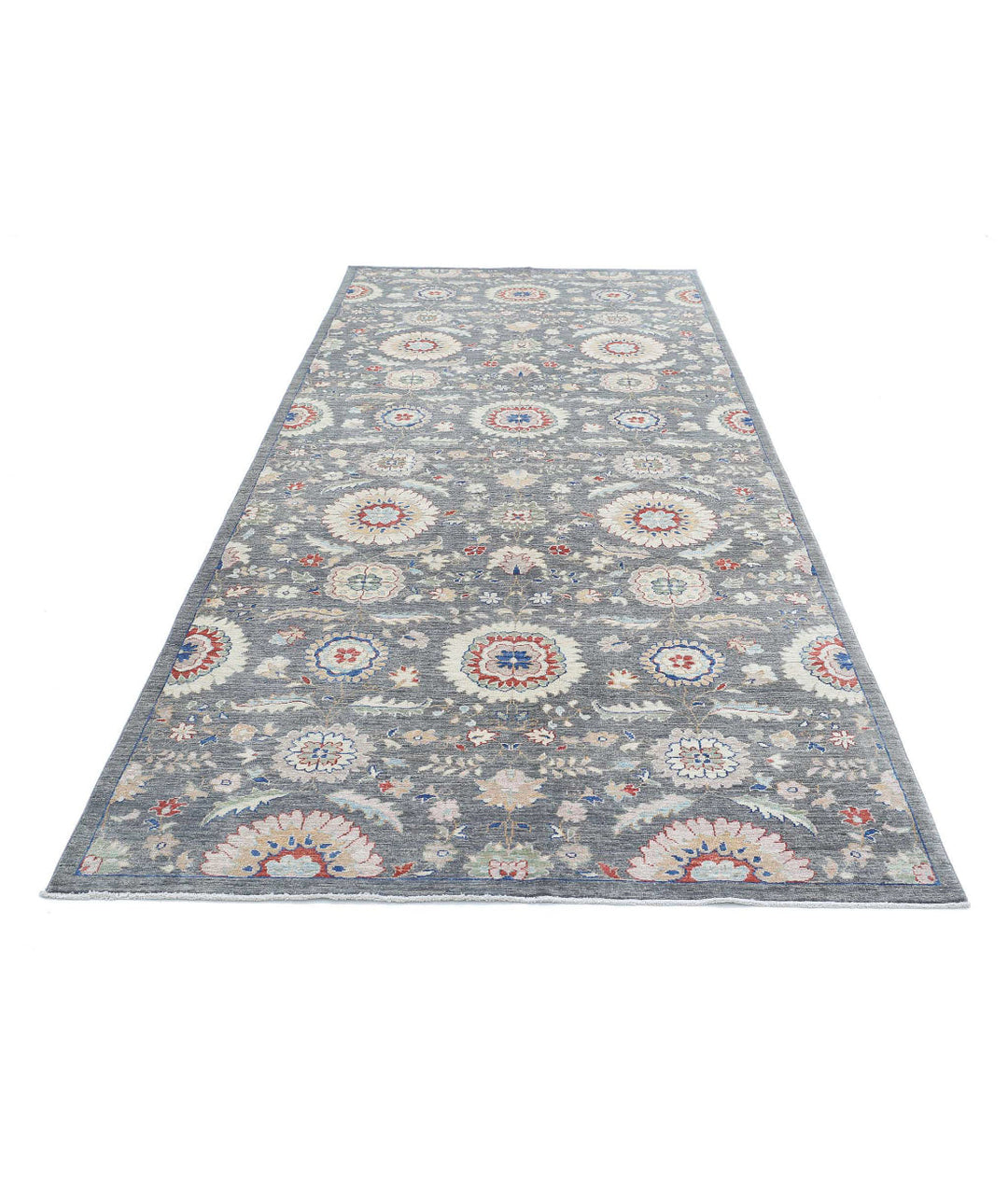 Hand Knotted Artemix Wool Rug 5' 0" x 11' 8" - No. AT701050