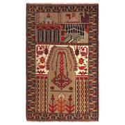 Handmade Prayer Rug 2' 9" x 4' 9" - No. AL60234