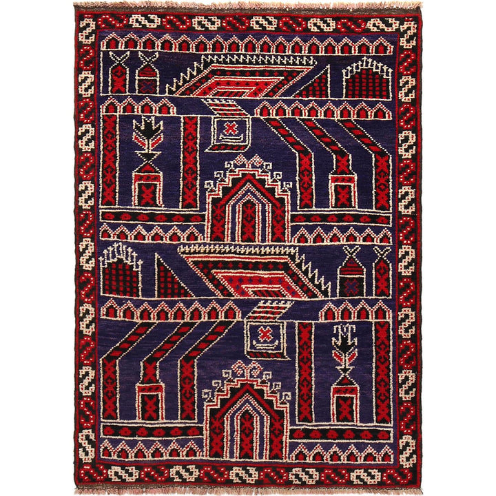 Handmade Prayer Rug 3' 0" x 4' 8" - No. AL76341