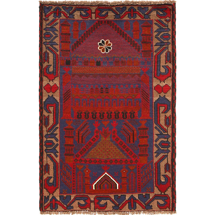 Muslim Prayer Rug 2' 9" x 4' 2" - No. AL32005