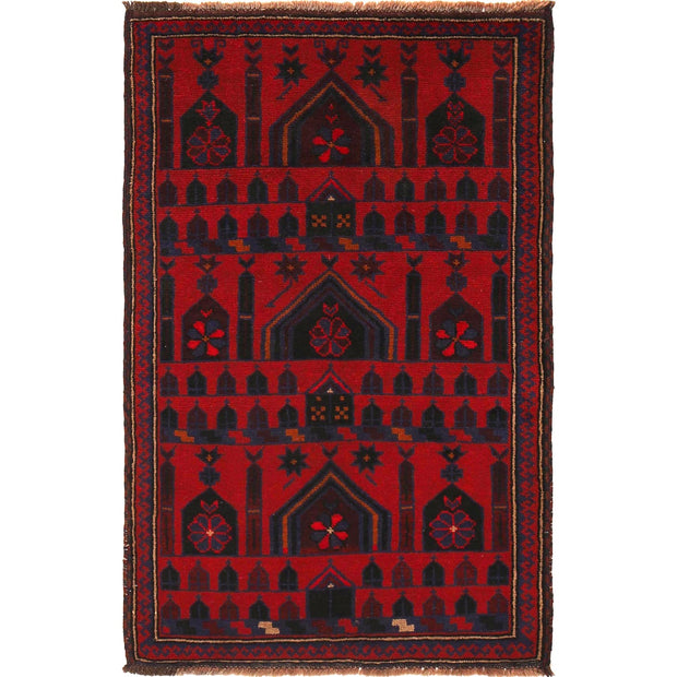 Handmade Prayer Rug 3' 1" x 4' 8" - No. AL83049