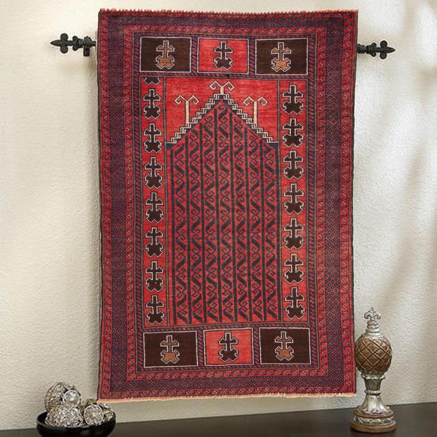 Handmade Prayer Rug 2' 7" x 4' 8" - No. AL90285