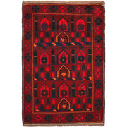 Handmade Prayer Rug 3' 1" x 4' 6" - No. AL78537
