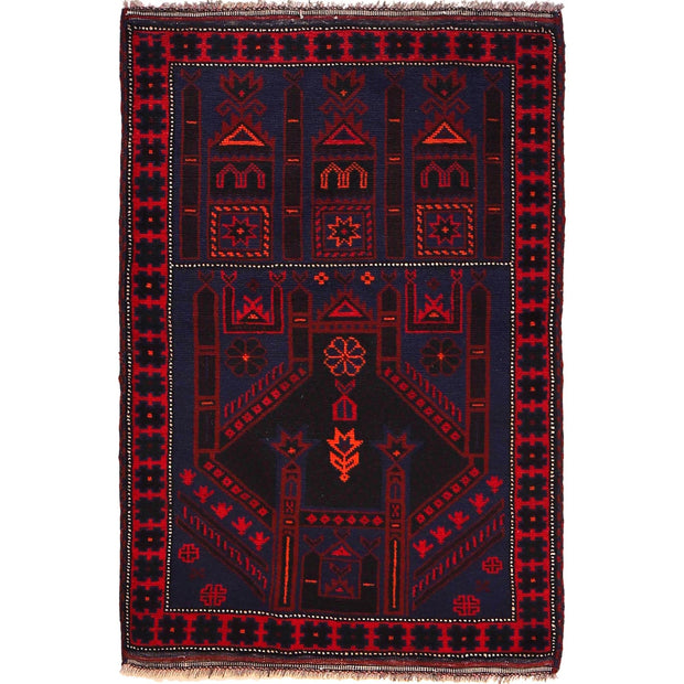Handmade Prayer Rug 3' 0" x 4' 8" - No. AL45885