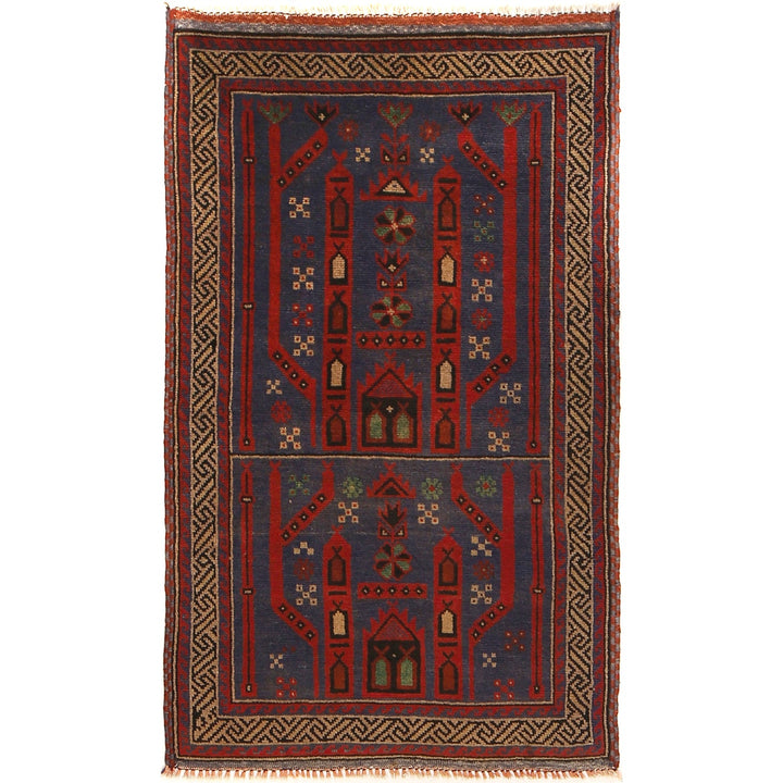 Dark Blue Baluchi Rug 2' 8" x 4' 7" - No. AL15302