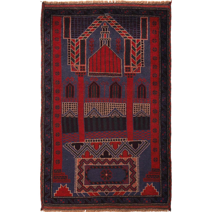 Small Prayer Carpet 3' 1" x 5' 1" - No. AL49694