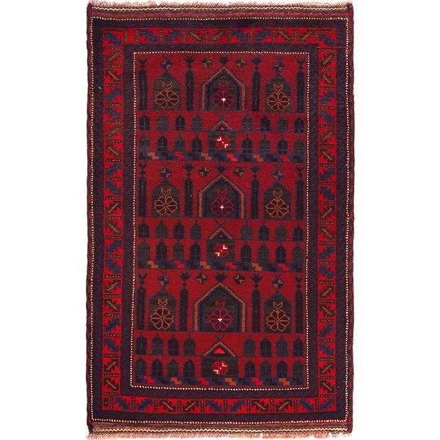 Small Prayer Carpet 3' 0" x 4' 9" - No. AL83043