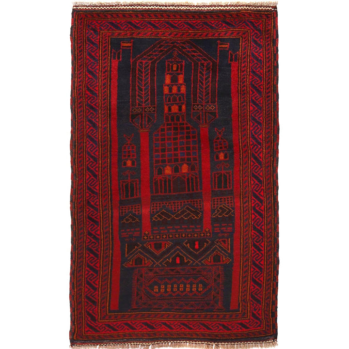 Small Prayer Carpet 3' 2" x 4' 9" - No. AL14253