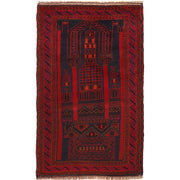 Small Prayer Carpet 3' 2" x 4' 9" - No. AL14253