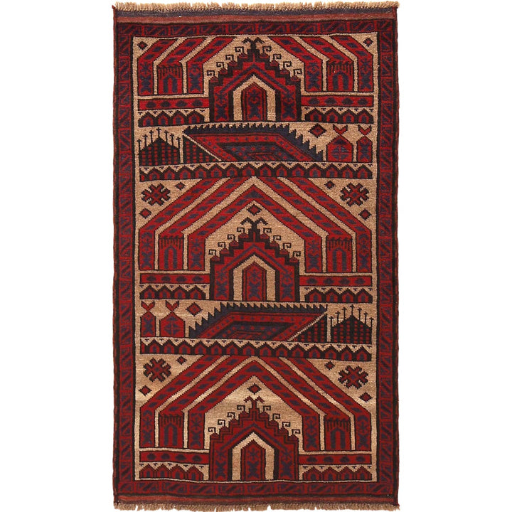 Small Prayer Carpet 2' 8" x 4' 9" - No. AL30811