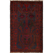 Dark Blue Baluchi Carpet 2' 11" x 4' 6" - No. AL11985