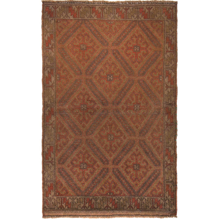 Brown Color Overdyed Area Rug 3' 0" x 4' 8" - No. AL52838