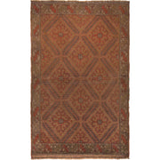 Brown Color Overdyed Area Rug 3' 0" x 4' 8" - No. AL52838