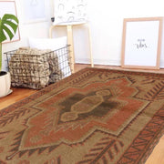 Hand Knotted Overdye Wool Rug 2' 9" x 4' 1" - No. AL58423