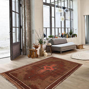 Brown Color Overdyed Area Rug 3' 1" x 4' 8" - No. AL67661