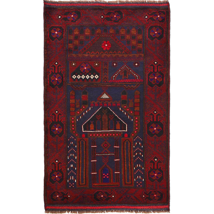 Fine Quality Prayer Rug 3' 0" x 4' 9" - No. AL22072