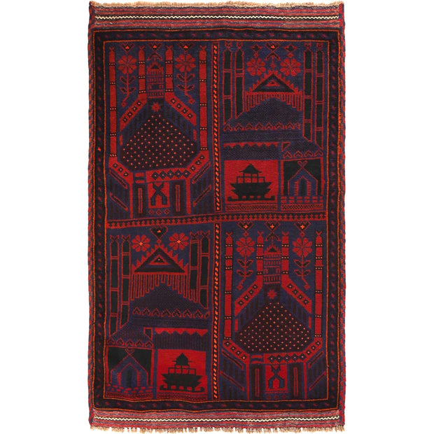 Fine Quality Prayer Rug 3' 2" x 5' 1" - No. AL89569