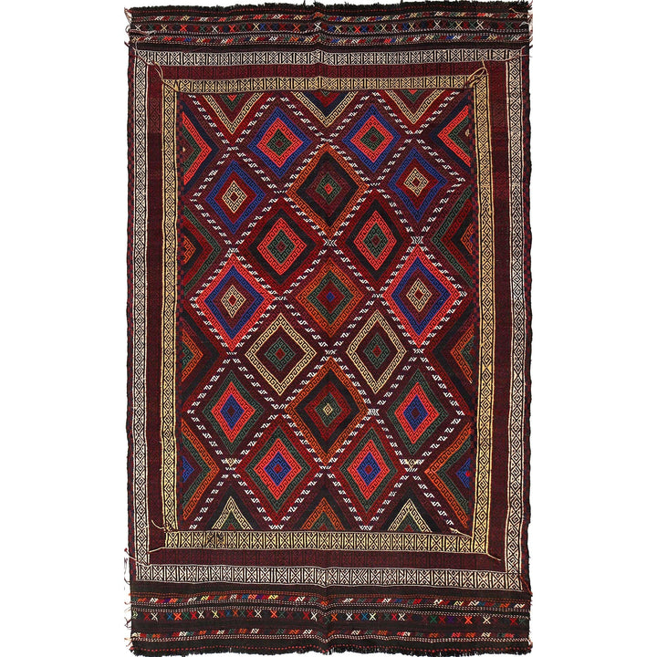 Handmade Flatweave Kilim 5' 7" x 9' 3" - No. AL26758