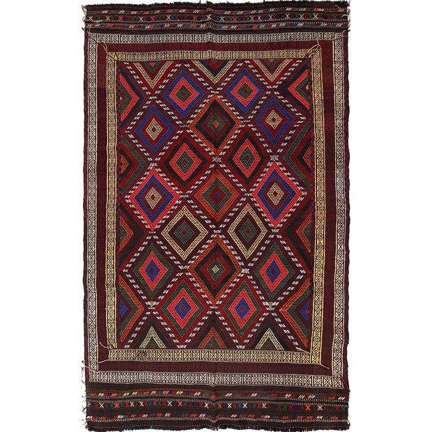 Handmade Flatweave Kilim 5' 7" x 9' 3" - No. AL26758