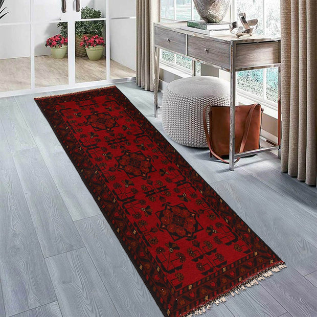 Afghan Khal Mohammadi Runner Rug 1' 8" x 4' 9" - No. AL46428