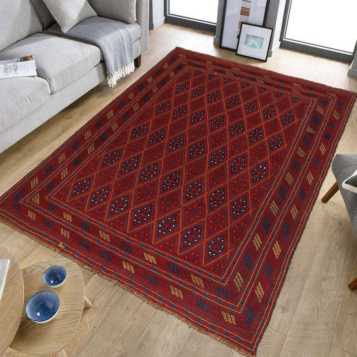 Hand Knotted Mashwani Area Rug 6' 10" x 8' 9" - No. AL65702