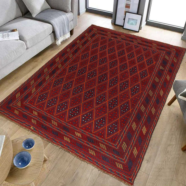 Hand Knotted Mashwani Area Rug 6' 10" x 8' 9" - No. AL65702