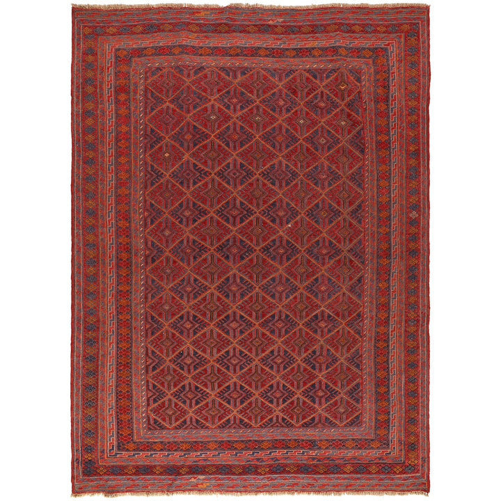 Handmade Wool Mushwani Rug 6' 11" x 9' 2" - No. AL65181