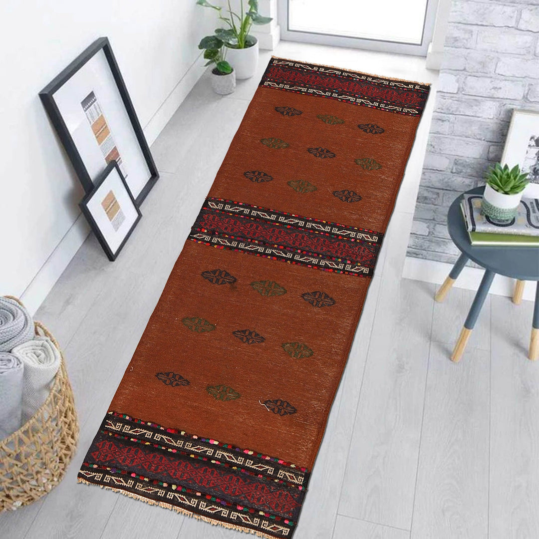 Flatweave Table Sheet Runner 2' 5" x 5' 11" - No. AL31115