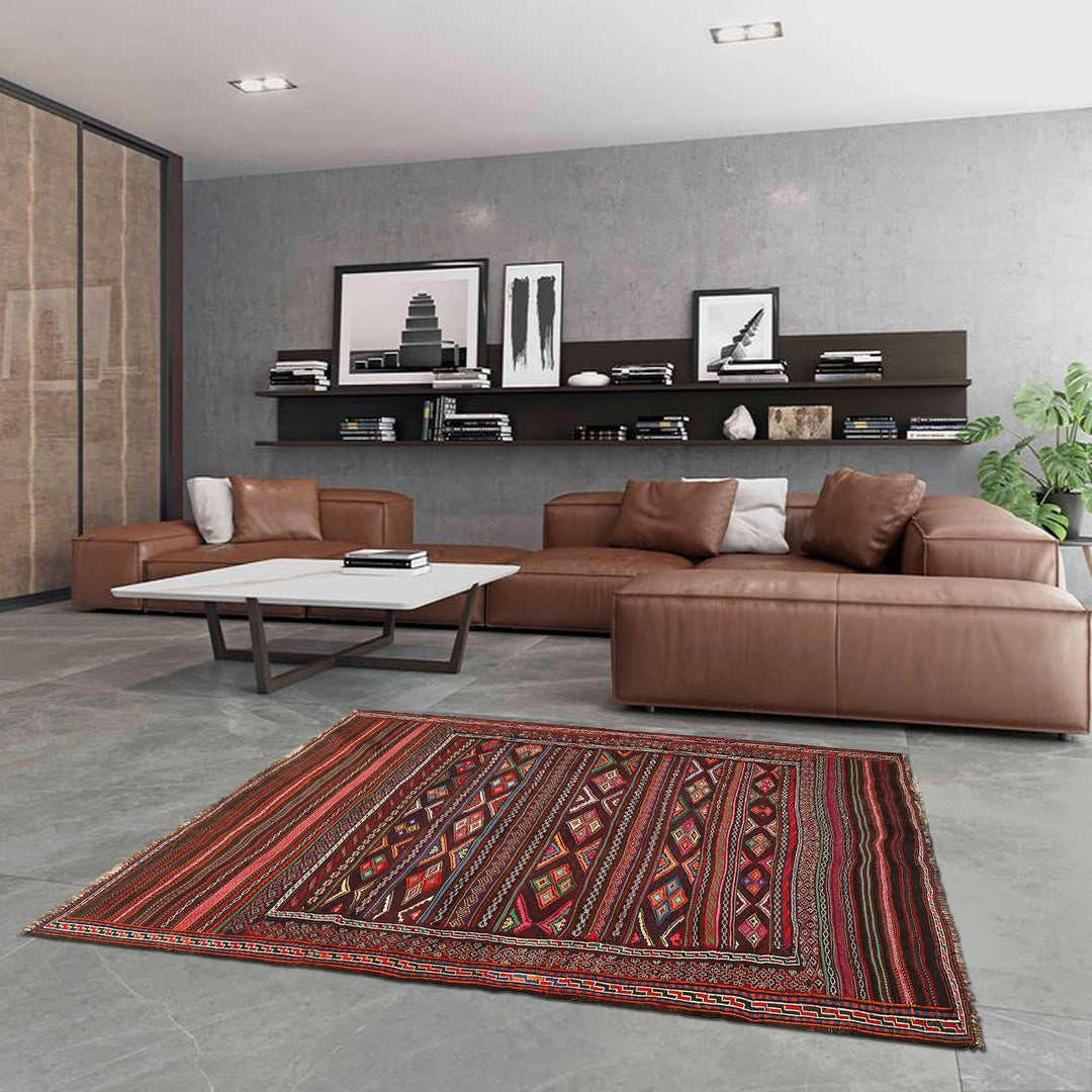 Afghan Laghari Kilim 5' 2" x 7' 3" - No. AL20600