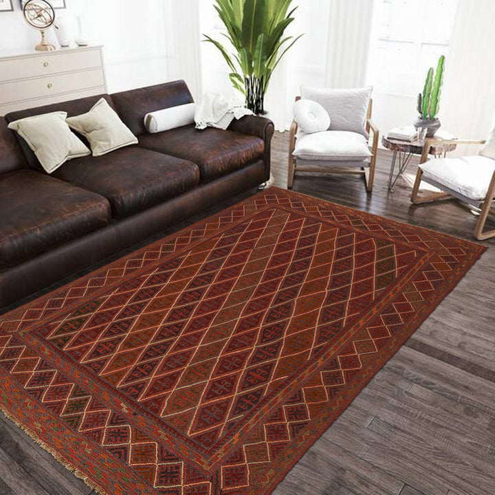 Multi Color Mashwani Medium Area Rug 6' 10" x 9' 6" - No. AL11186