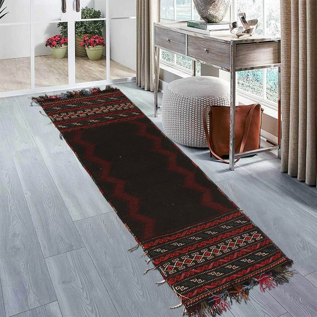 Hand Knotted Sufra Kilem Runner 1' 10" x 5' 7" - No. AL54887